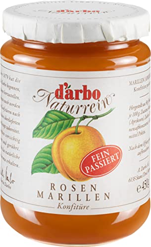 Food-United passierte KONFITÜRE MARILLE 2x 450g Glas von DARBO Naturrein fein passiert Aprikosen fruit jam passend für Aprikosenkuchen Frühstück Füllungen Gebäck Torte Crepes (2) von FOOD-UNITED