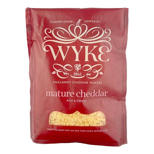 Food-United reifer CHEDDAR-KÄSE gerieben 180g von WYKE Farms mature grated cheddar cheese 6 Monate gereift englischer Hartkäse perfekt zu Gratins Pasta Pizza Aufläufe Nachos Gemüse Food-United reifer CHEDDAR-KÄSE gerieben 180g von WYKE Farms mature grated cheddar cheese 6 Monate gereift englischer Hartkäse perfekt zu Gratins Pasta Pizza Aufläufe Nachos Gemüse von FOOD-UNITED