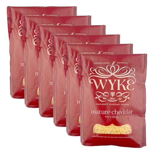Food-United reifer CHEDDAR-KÄSE gerieben 6x180g von WYKE Farms mature grated cheddar cheese 6 Monate gereift englischer Hartkäse perfekt zu Gratins Pasta Pizza Aufläufe Nachos Gemüse Food-United reifer CHEDDAR-KÄSE gerieben 6x180g von WYKE Farms mature grated cheddar cheese 6 Monate gereift englischer Hartkäse perfekt zu Gratins Pasta Pizza Aufläufe Nachos Gemüse von FOOD-UNITED