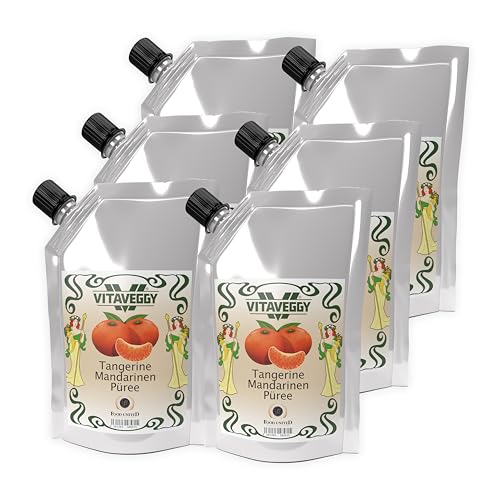 VITAVEGGY MANDARINEN-PÜREE 12x1kg Mandarinenpüree aus Mandarin-Orangen von Food-United | tangerine-puree Mandarinensaft Mandarinen-Smoothie Mandarinen-Torte ohne Aroma- und Konservierungsmittel von FOOD-UNITED