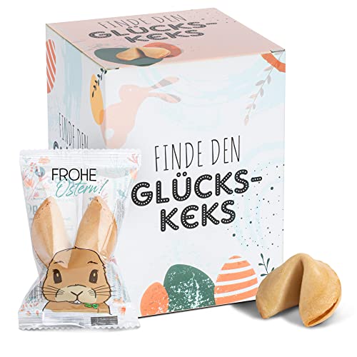 FOOD crew 10x Glückskekse Ostern - Ostersüßigkeiten - Glückskeks Einzeln Verpackt - Glückskekse mit Sprüchen Deutsch - Ostergeschenke - Vegane Süßigkeiten - Ostern Mitgebsel - Ostern Geschenke Kinder FOOD crew 10x Glückskekse Ostern - Ostersüßigkeiten - Glückskeks Einzeln Verpackt - Glückskekse mit Sprüchen Deutsch - Ostergeschenke - Vegane Süßigkeiten - Ostern Mitgebsel - Ostern Geschenke Kinder von FOOD crew