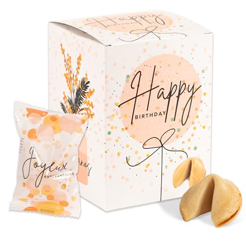 FOOD crew 12 x Glückskekse „Happy Birthday” - Glückskeks als kleine Geschenke Idee - Geburtstag Geschenk - Kleines Geschenk - Als Geburtstagsgeschenk für Familie & Freunde - Süßigkeiten Geburtstag FOOD crew 12 x Glückskekse „Happy Birthday” - Glückskeks als kleine Geschenke Idee - Geburtstag Geschenk - Kleines Geschenk - Als Geburtstagsgeschenk für Familie & Freunde - Süßigkeiten Geburtstag von FOOD crew
