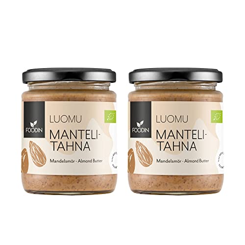 FOODIN Mandelbutter Braun, Bio Mandelbutter Aufstrich, gute Quelle für Eiweiß und Fettsäuren, 100% Mandel, Glutenfrei & Vegan (2 x 250g) FOODIN Mandelbutter Braun, Bio Mandelbutter Aufstrich, gute Quelle für Eiweiß und Fettsäuren, 100% Mandel, Glutenfrei & Vegan (2 x 250g) von FOODIN