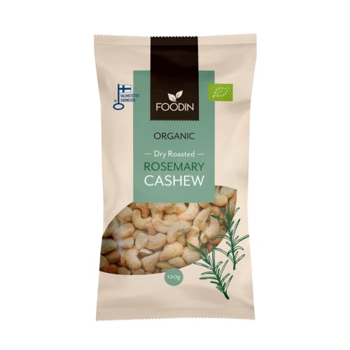 FOODIN Bio cashew, trocken geröstet cashew mit honig (Rosmarin, 120g) von FOODIN