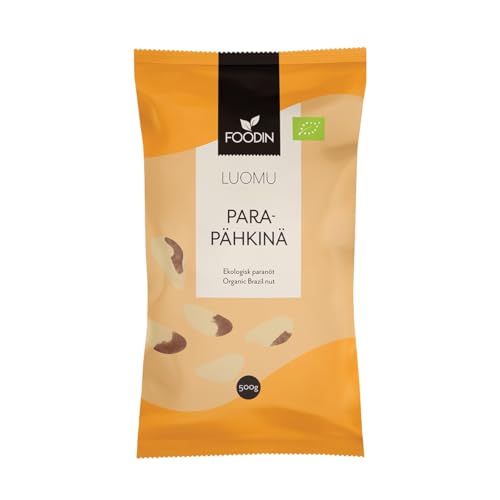 FOODIN Paranüsse 1x500g, Ausgezeichnete Quelle für Eiweiß und ungesättigte Fettsäuren, 100% Bio Paranüsse, Glutenfrei und Vegan, 1 Pack FOODIN Paranüsse 1x500g, Ausgezeichnete Quelle für Eiweiß und ungesättigte Fettsäuren, 100% Bio Paranüsse, Glutenfrei und Vegan, 1 Pack von FOODIN