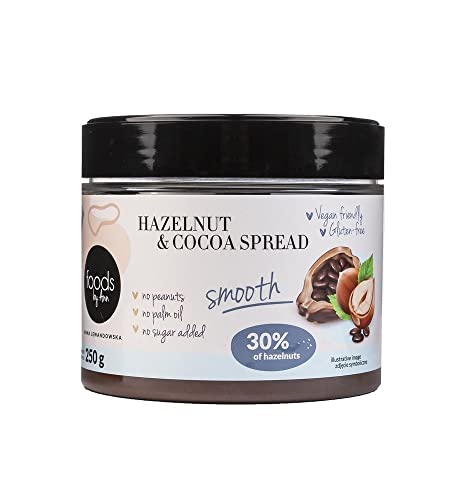 FOODS BY ANN Nuss-Kakao-Creme Smooth – 200 g, 30 % Nüsse, vegan, ohne Palmöl & Zuckerzusatz, cremiger Aufstrich von Anna Lewandowska von FOODS BY ANN