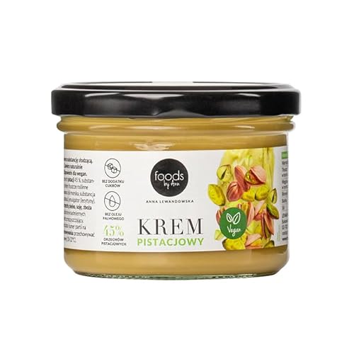 Foods by Ann Pistaziencreme – 200 g, 45 % Pistazien, vegan, ohne Zuckerzusatz & Palmöl, von Anna Lewandowska von FOODS BY ANN