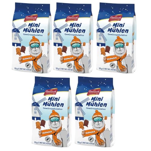 Coppenrath Mini Mühlen Gewürzspekulatius Vollmilch (5 x 125 g) von FOOODY 4U