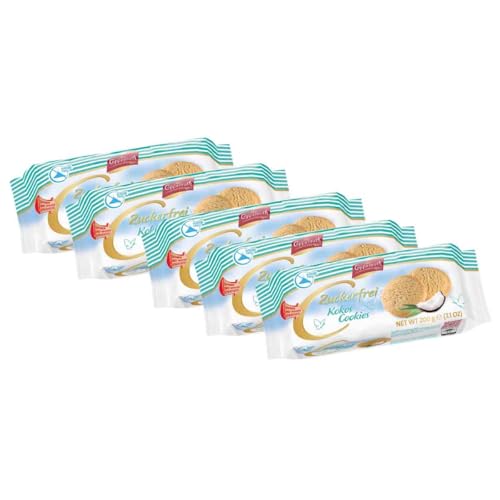 Coppenrath zuckerfrei Kokos Cookies (5 x 200 g) von FOOODY 4U