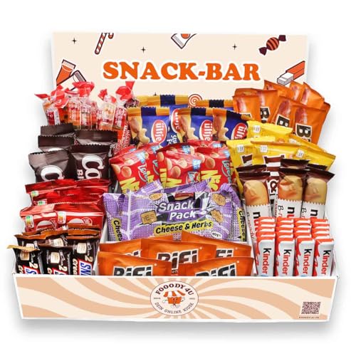 Fooody4u Snack-Bar mit über 100 Artikeln | Candy-Bar | Snack-Box | Aufsteller von FOOODY 4U SINCE 2020 DEIN ONLINE KIOSK