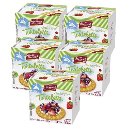 Coppenrath zuckerfrei Torteletts Mürbe-Spritzgebäck (5 x 250 g) von FOOODY 4U