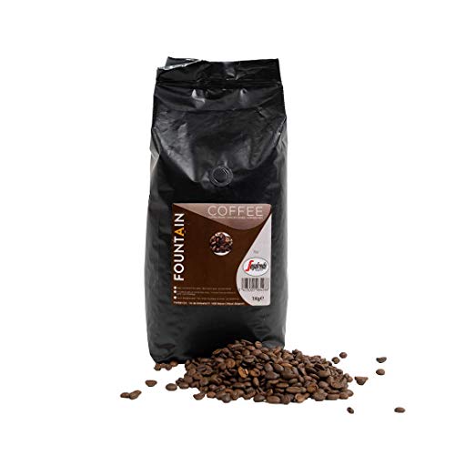 FOUNTAIN Kaffeebohnen von Segafredo fuer Kaffeevollautomat, 100% Bohnen fuer alle Arten von Kaffeemaschinen geeignet, Intensive Arabica Kaffee Bohne aus Lateinamerika, 1 KG von FOUNTAIN