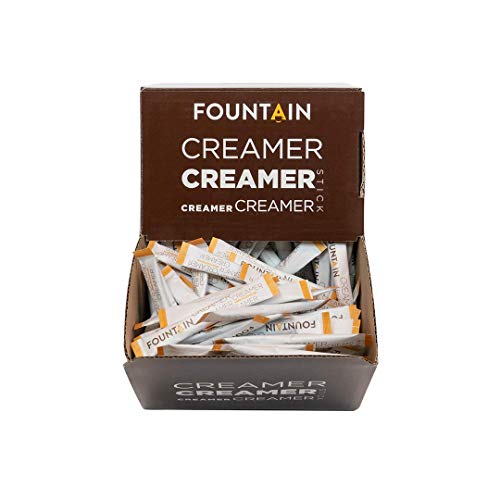 FOUNTAIN Kaffeeweißer Sticks einzeln verpackt, Kaffeeweisser Portionspackungen im hygienischen Spender, Milchpulver portioniert und verpackt, 2,5 g x 600 Stk von FOUNTAIN