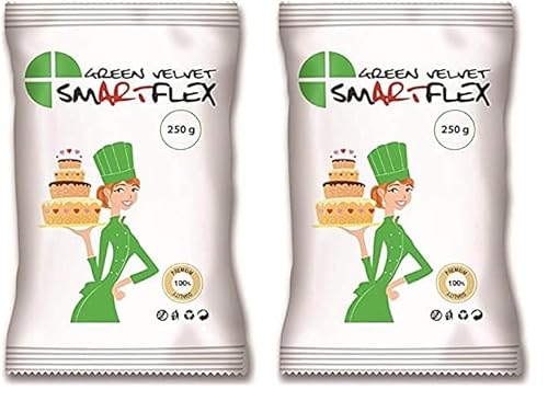 SmartFlex Fondant Green Velvet, 250 g (Packung mit 2) von FOXCUP