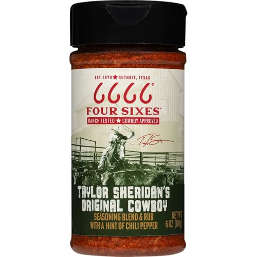 6666 Four Sixes Taylor Sheridan's Original Cowboy Seasoning Blend and Rub, 6 Ounce 6666 Four Sixes Taylor Sheridan's Original Cowboy Seasoning Blend and Rub, 6 Ounce von FQQF