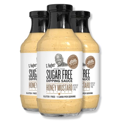 G Hughes Sugar Free Barbecue Sauce - Honey Mustard Sugar Free Dipping Sauce 18 Ounce Each - (3 Pack) G Hughes Sugar Free Barbecue Sauce - Honey Mustard Sugar Free Dipping Sauce 18 Ounce Each - (3 Pack) von FQQF