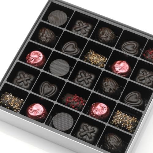 3er Pack Vegane Belgische Luxuspralinen, klassische Mischung, 25 Stück, 350g. Handwerkliche Spitzenqualität aus Belgien. Franck et Olivier (3er-Pack) von FRANCK ET OLIVIER