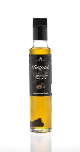 Trüffelöl mit echtem Trüffel. 250ml. Aus nativem Olivenöl extra vergin. Für Saucen und zum Verfeinern von Gerichten. Für vegane und glutenfreie Ernährung geeignet (schwarzer Trüffel, 250ml) Trüffelöl mit echtem Trüffel. 250ml. Aus nativem Olivenöl extra vergin. Für Saucen und zum Verfeinern von Gerichten. Für vegane und glutenfreie Ernährung geeignet (schwarzer Trüffel, 250ml) von FRANCK ET OLIVIER