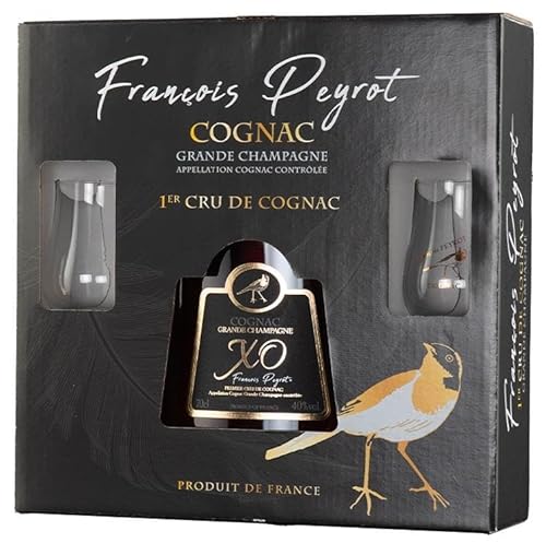FRANCOIS PEYROT COGNAC XO EXTRA OLD GRANDE FINE CHAMPAGNE 70 CL CONFEZIONE CON 2 BICCHIERI von FRANCOIS PEYROT