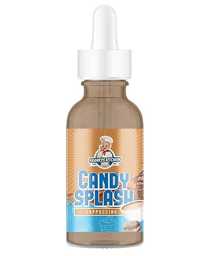 FRANKYS BAKERY Candy Splash Flavour Drops 50ml (Cappuccino) – Kalorienfreie Geschmackstropfen mit köstlichem Aroma – Aromatisierte Flavor Drops von FRANKYS BAKERY