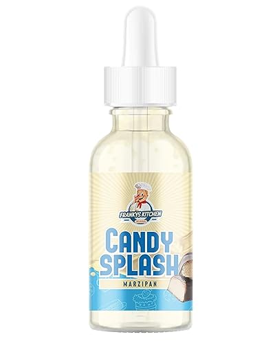 FRANKYS BAKERY Candy Splash Flavour Drops 50ml (Marzipan) – Kalorienfreie Geschmackstropfen mit köstlichem Aroma – Aromatisierte Flavor Drops von FRANKYS BAKERY