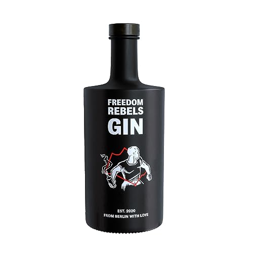 FREEDOM REBELS GIN – From Berlin with Love – Premium Craft Gin – 3-fach destilliert und besonders smooth – vielfach prämiert – Mit 10 Bio-Botanicals in Small Batches destilliert – 0.5l – 50% von FREEDOM REBELS