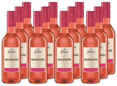 Freixenet Mederaño Rosado (12 x 0,25 l) - Spanischer Roséwein in handlicher Kleinflasche, fruchtig und frisch im Geschmack, halbtrocken, ideal zu Käse oder Gegrilltem von FREIXENET