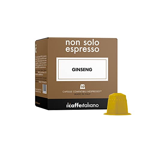 Il Caffè Italiano Kaffeekapseln Kompatibel Nespresso Ginseng 80 Stk | Kaffeekapseln Kompatibel Nespresso, Einem Unterschiedlichen und Anregenden Geschmack | Nespresso-kompatible Kaffeekapseln | Frhome von FRHOME