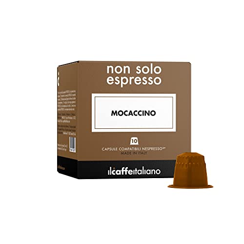 Il Caffè Italiano Nespresso-kompatible Kapseln - Mocaccino 80 St. | Nespresso-kompatible Kaffeekapseln mit dem einhüllenden Geschmack von Schokolade | Kompatible Nespresso-Kapseln | Frhome von FRHOME