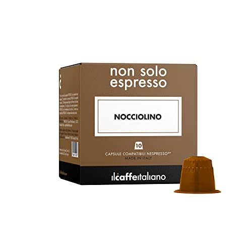 Il Caffè Italiano Kaffeekapseln Kompatibel Nespresso Nocciolino 80 Stk | Kaffeekapseln Kompatibel Nespresso, Heißes, Cremiges und Leckeres Getränk | Nespresso-kompatible Kaffeekapseln | Frhome von FRHOME