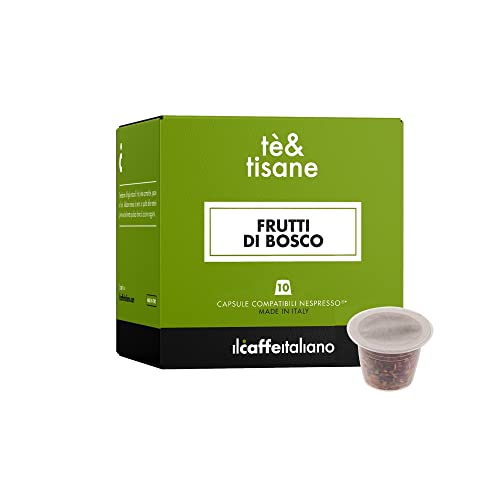 Il Caffè Italiano Kaffeekapseln Kompatibel Nespresso Waldfrüchte-Tee 80 Stk | Kaffeekapseln Kompatibel mit Nespresso, Reich an Geschmack | Nespresso-kompatible Kaffeekapseln | Frhome von FRHOME