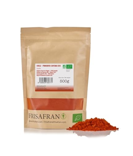 FRISAFRAN - Cayenne Pulver BIO/Chilipulver BIO - 500Gr von FRISAFRAN