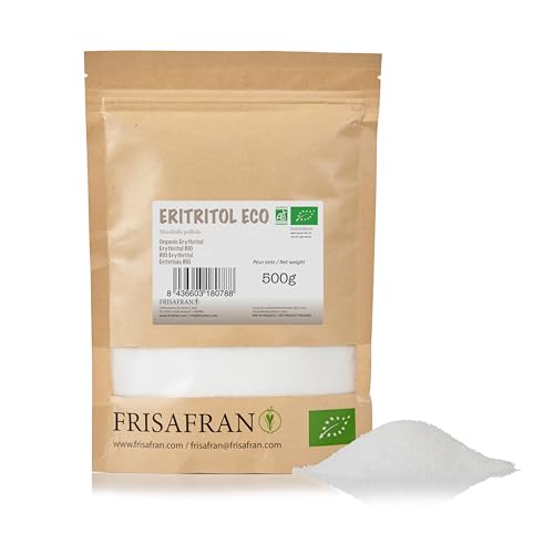 FRISAFRAN - Erythrit BIO | Zucker Alternative ohne Kalorien - Süßungsmittel natürliche | 500g von FRISAFRAN