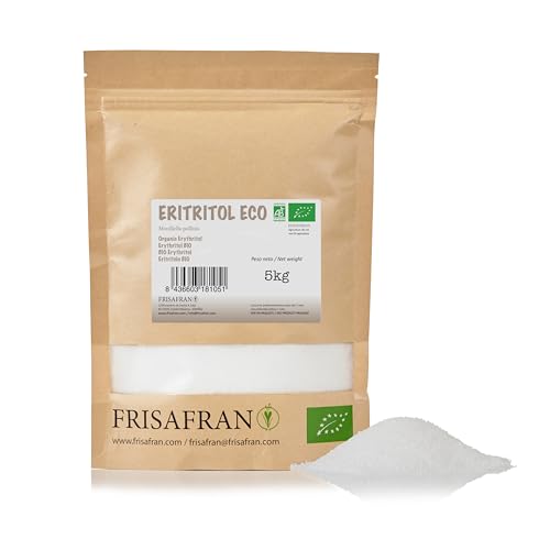 FRISAFRAN - Erythrit BIO | Zucker Alternative ohne Kalorien - Süßungsmittel natürliche - 5Kg von FRISAFRAN
