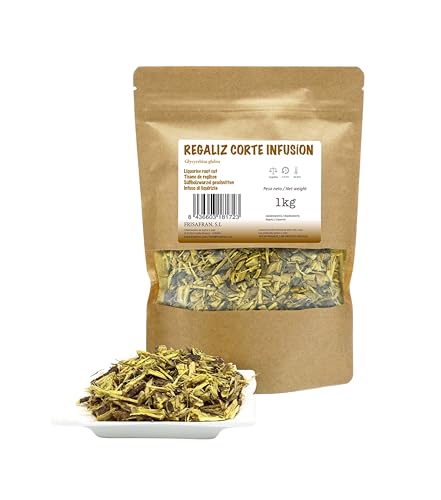 FRISAFRAN | BIO Süßholzwurzel gemahlen | Süßholzwurzeltee | geschnitten | 1Kg | Gemahlene Süßholzwurzel | Lakritz | Lakritzwurzel | Süßholz-Wurzel | geschnitten | Lakritze Pulver | Lakrids Pulver von FRISAFRAN