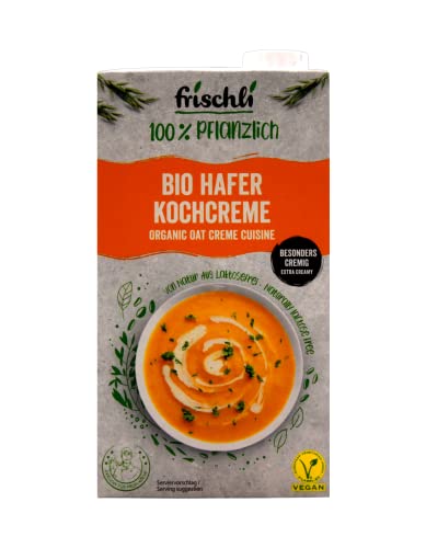 frischli Bio Hafer Kochcreme, 3er Pack (3 x 1 l) von FRISCHLI