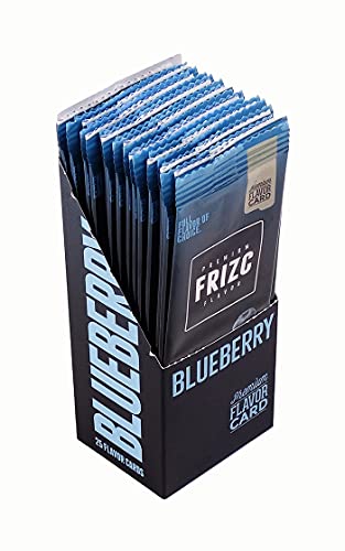 FRIZC Aromakarten zum Aromatisieren, Blueberry, 25 Karten pro Box 1 Box (25 Karten) von FRIZC