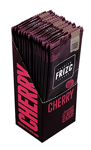 FRIZC Aromakarten zum Aromatisieren, Cherry, 25 Karten pro Box 2 Boxen (50 Karten) von FRIZC