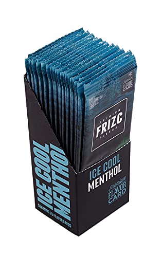 FRIZC Aromakarten zum Aromatisieren, Ice Cool Menthol, 25 Karten pro Box 2 Boxen (50 Karten) von FRIZC
