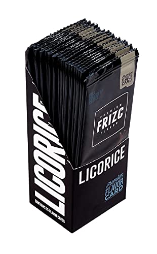 FRIZC Aromakarten zum Aromatisieren, Licorice, 25 Karten pro Box 1 Box (25 Karten) von FRIZC