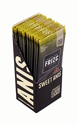 FRIZC Aromakarten zum Aromatisieren, Sweet Anis, 25 Karten pro Box 1 Box (25 Karten) von FRIZC
