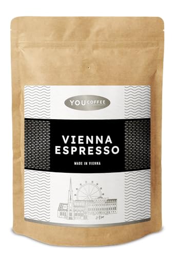 You Coffee Vienna Espresso Kaffeebohnen - 100% Arabica mild geröstet - Aromanoten von Nuss & Frucht - Made in Vienna - 1000g ganze Bohnen von FROG.coffee