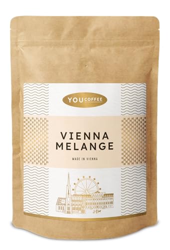 You Coffee Vienna Melange - 100% Arabica - Aromanoten von Haselnuss & dunkler Schokolade - Made in Vienna - 1000g ganze Bohnen von FROG.coffee