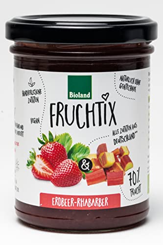 Erdbeer-Rhabarber-Fruchtaufstrich 6 x 230 gr von FRUCHTIX