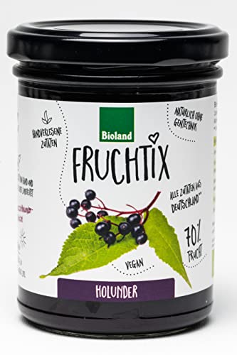 FRUCHTIX Bio Holunder-Fruchtaufstrich (6 x 220 gr) von FRUCHTIX