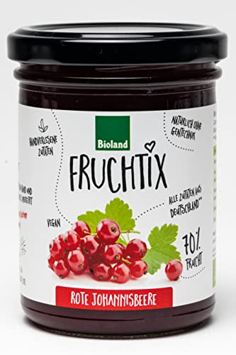 FRUCHTIX Bio Rote Johannisbeer-Fruchtaufstrich (1 x 220 gr) von FRUCHTIX