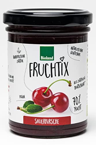 FRUCHTIX Bio Sauerkirsch-Fruchtaufstrich (1 x 220 gr) von FRUCHTIX