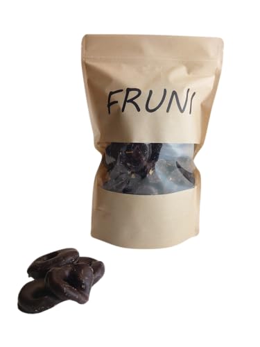FRUNI Apfelringe umhüllt mit Zartbitterschokolade | 1 KG von FRUNI