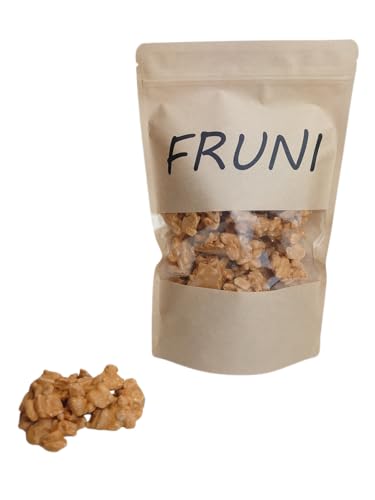 FRUNI Erdnussberge Karamell Meersalz | Erdnüsse in Karamell Meersalz Schokolade (1000g) von FRUNI