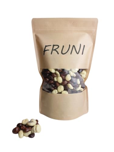 FRUNI Schoko Cranberry Mix | Cranberries umhüllt mit Vollmilch-, Zartbitter-, und weißer Schokolade 1 KG von FRUNI